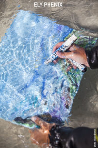 Painting in water